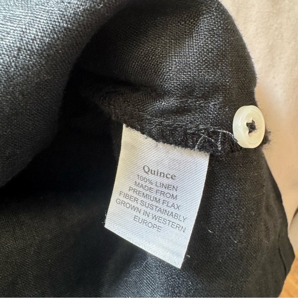Quince Black European Linen Sleeveless Top size Large - Picture 14 of 15